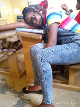 Girl sleeping unavailable image
